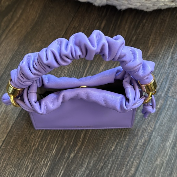 Mini Drawstring Handbag - Purple - Picture 2 of 7